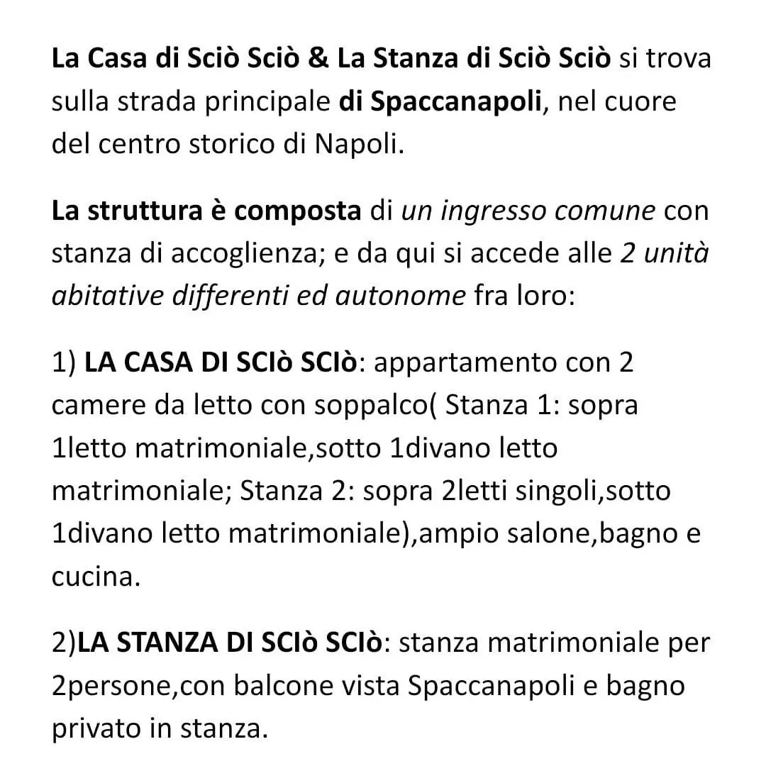 La Casa Di Scio Scio & La Stanza Di Scio Scio Apartment Naples