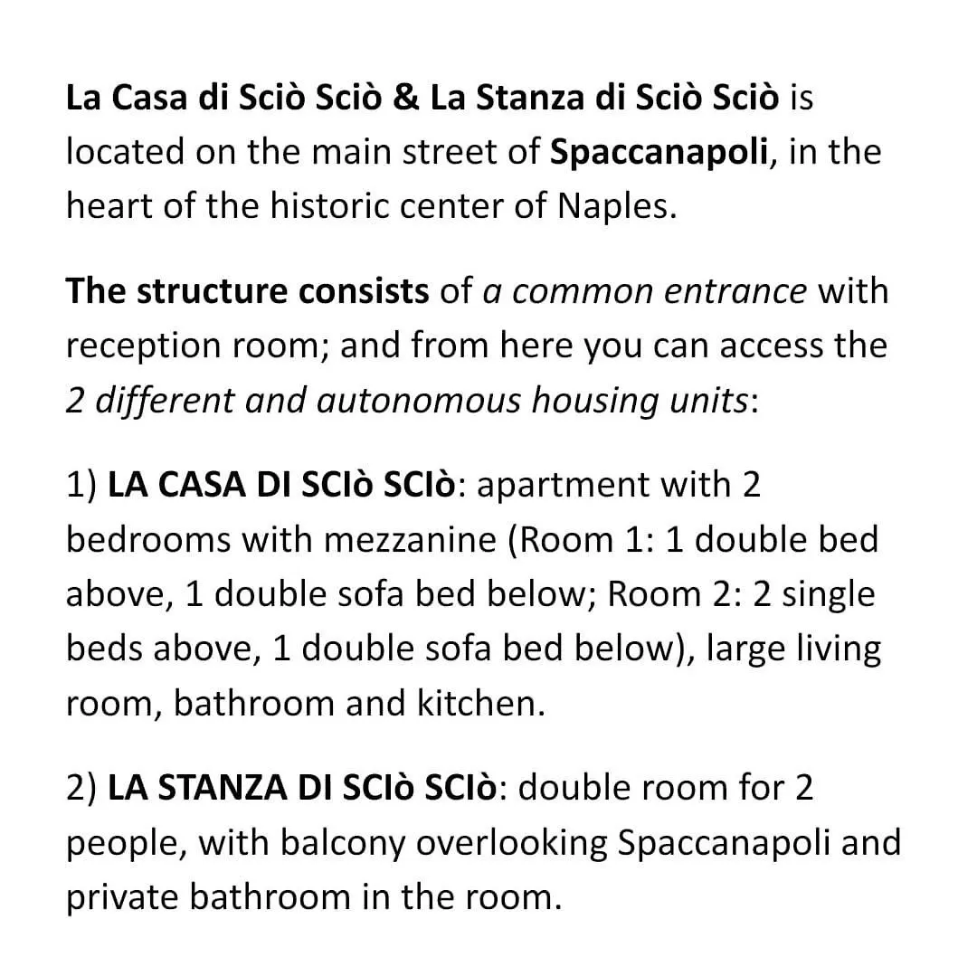 Апартаменты La Casa Di Scio Scio & La Stanza Di Scio Scio Неаполь Италия
